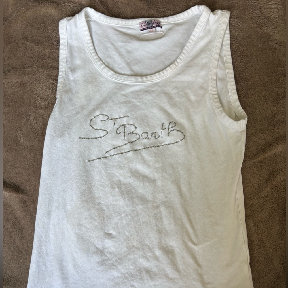 White Y2K Tank Top